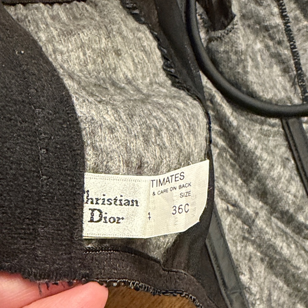 Dior Black Ribbed Intimates - Picture 3 of 5